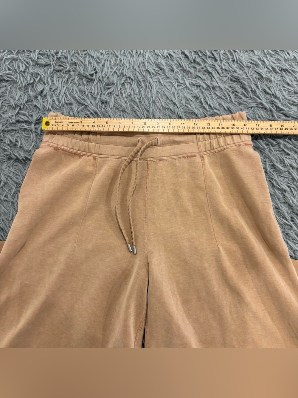 Lululemon Womens Soft Ambitions High Rise Wide Leg Pant Beech Wood Size 10 Loung - Picture 6 of 7